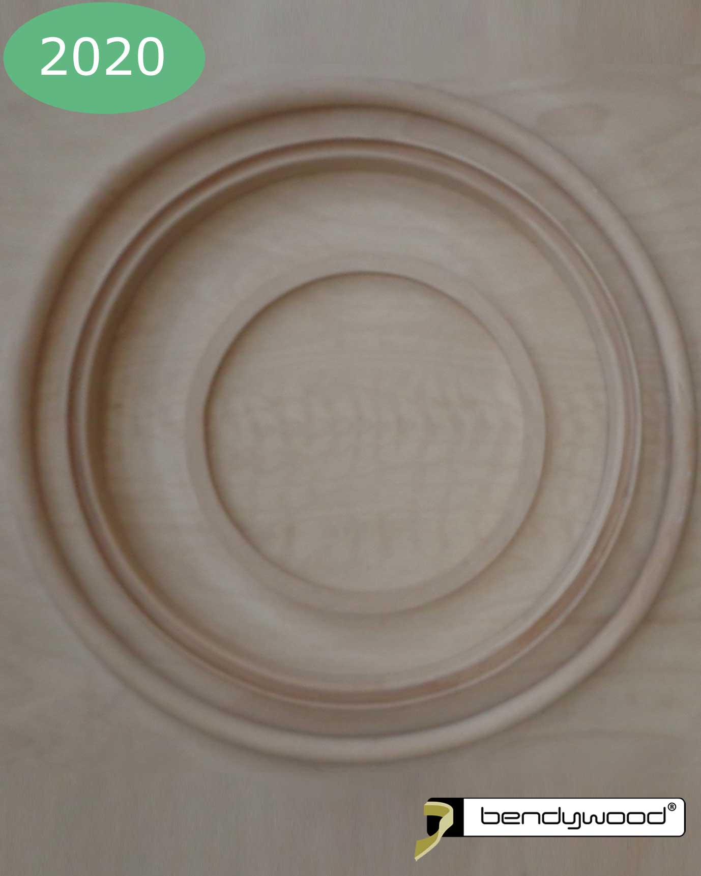 Anello 100 cm in legno massello Bendywood® per lampadario
