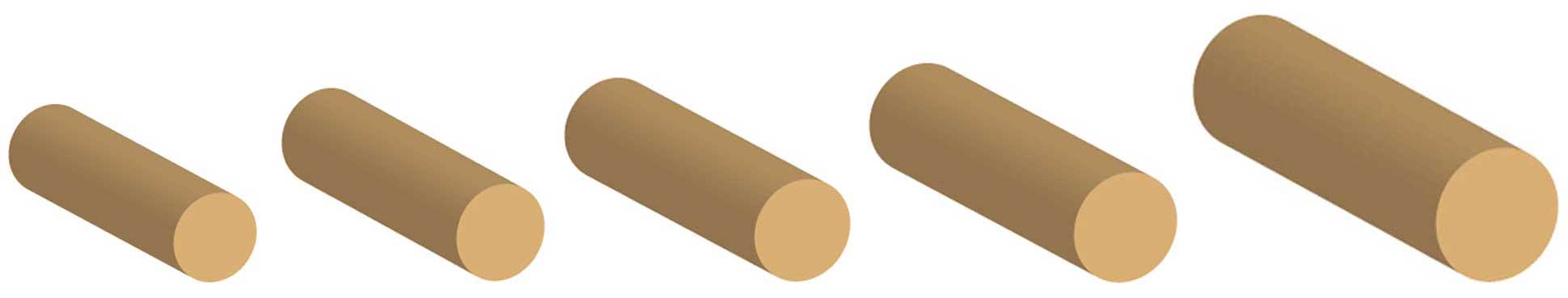 Profili corrimano tondi Bendywood® 3D